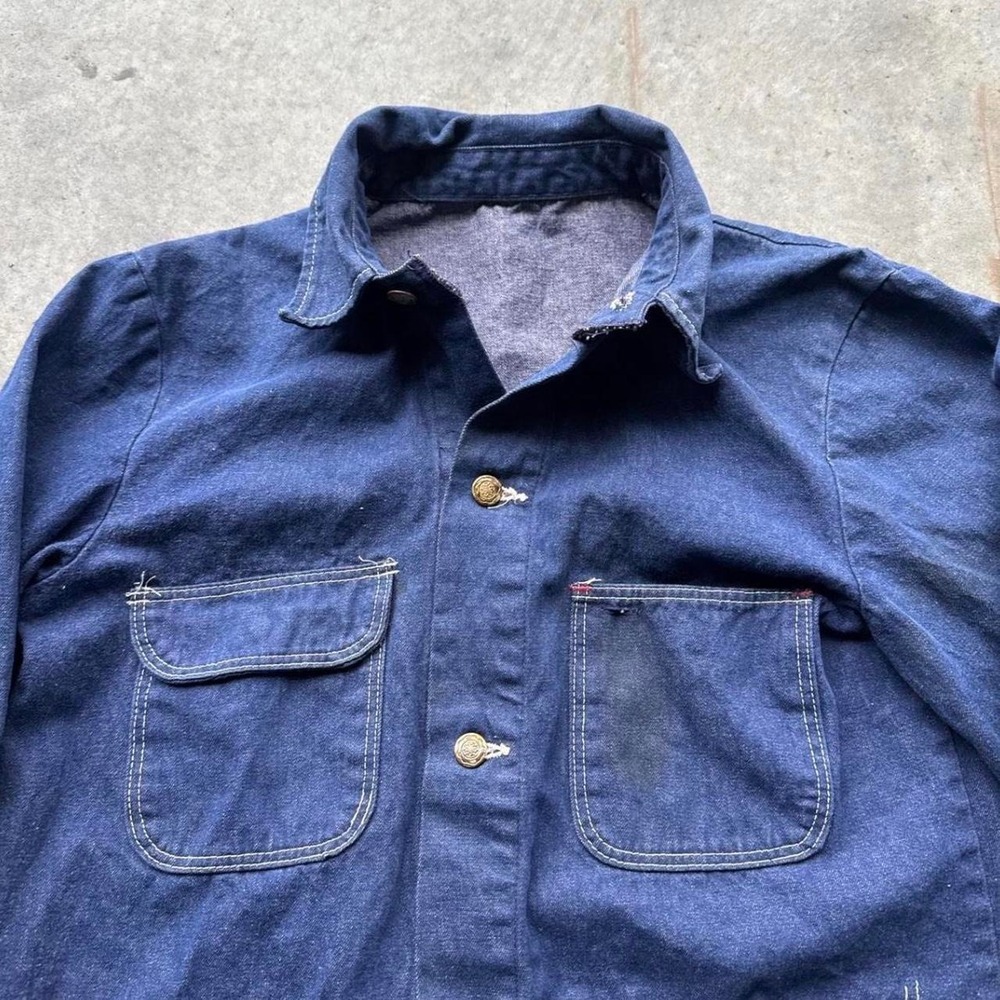 Vintage Distressed‎ Wrangler Chore Jacket 60s - Picture 3 of 6